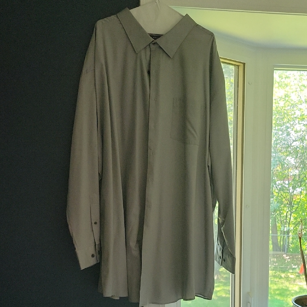 Gray Button-Up Shirt